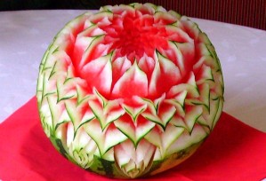 Wassermelone | Obst- & Gemüseschnitzereien im Thai Tawan - Thailändisches Restaurant im Breisgau b. Europa-Park Rust
